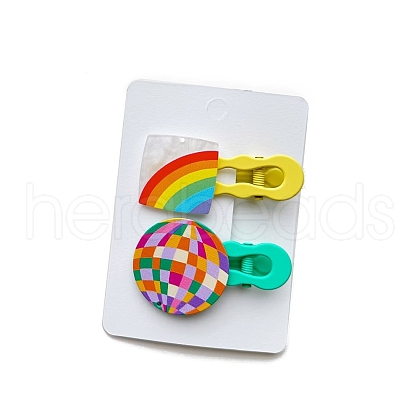2Pcs Acrylic Alligator Hair Clips PW-WG96734-07-1