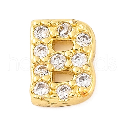 Rack Plating Brass Micro Pave Cubic Zirconia Cabochons KK-F874-04G-B-1