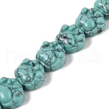 Synthetic Turquoise Beads Strands G-M108-A06-01-1
