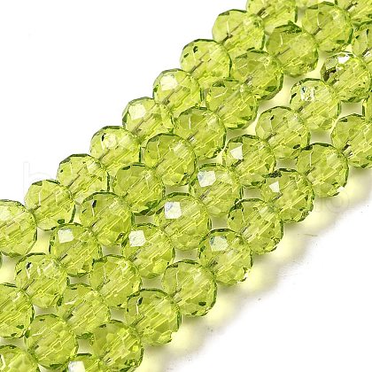 Transparent Baking Paint Glass Beads Strands X1-DGLA-A034-T6mm-D05-1
