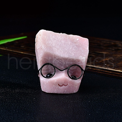 Natural Pink Opal Hedgehog Sculpture Display Decorations PW-WG0AE3E-07-1