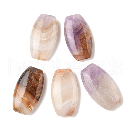 Natural Amethyst Lace Agate Pendants G-A244-03-1