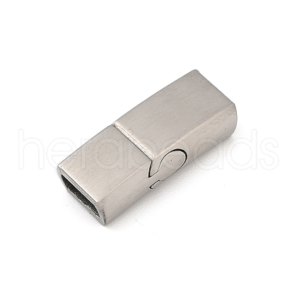 304 Stainless Steel Snap Lock Clasps STAS-U055-02A-P-1