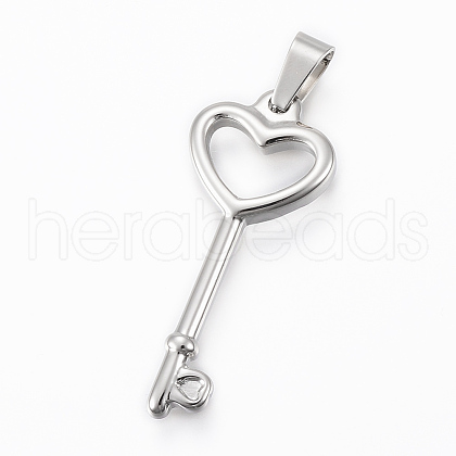 304 Stainless Steel Pendants STAS-H411-02P-1