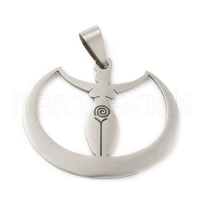 201 Stainless Steel Pendants STAS-D190-18P-1