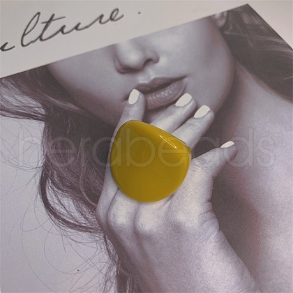 Oval Resin Finger Rings for Women FS-WG3C3F3-11-1