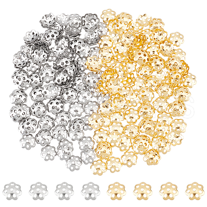 Unicraftale 304 Stainless Steel Bead Caps STAS-UN0007-53-1