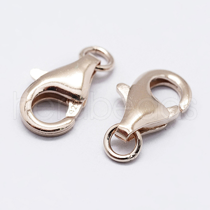 925 Sterling Silver Lobster Claw Clasps STER-K167-074B-RG-1