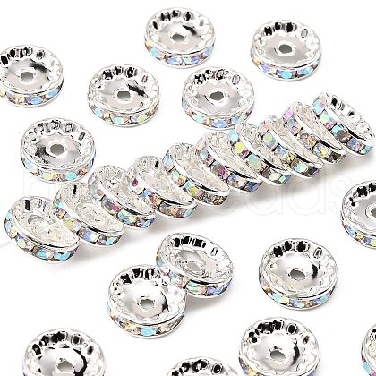 Brass Grade A Rhinestone Beads RSB042NF-02-1
