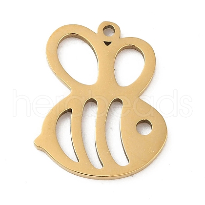 5Pcs 201 Stainless Steel Charms STAS-B064-01G-1