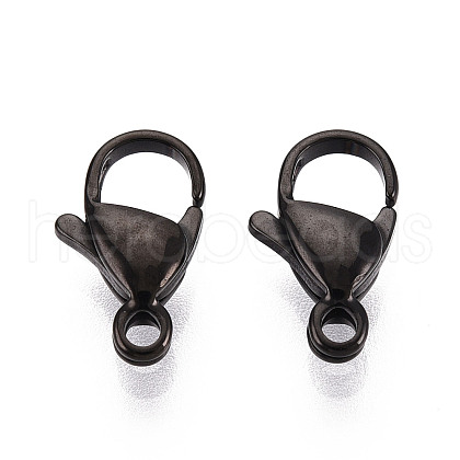 304 Stainless Steel Lobster Claw Clasps STAS-T065-12mm-34B-1