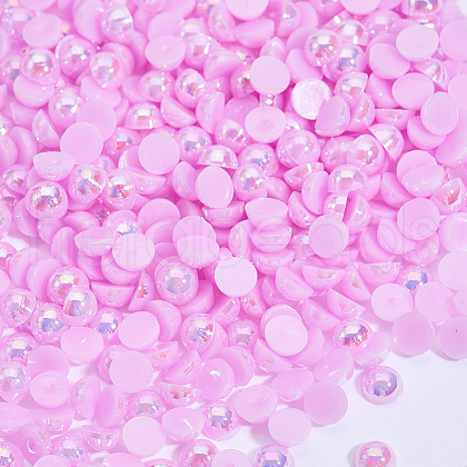 ABS Plastic Imitation Pearl Cabochons MRMJ-T020-4mm-07-1