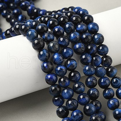 Natural Tiger Eye Beads Strands G-F591-18-8mm-01-1