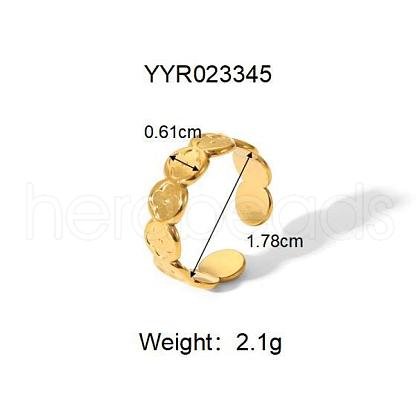 Stainless Steel Cuff Open Rings for Women GR5544-5-1