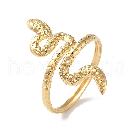 304 Stainless Steel Open Cuff Rings for Women RJEW-M020-01G-04-1
