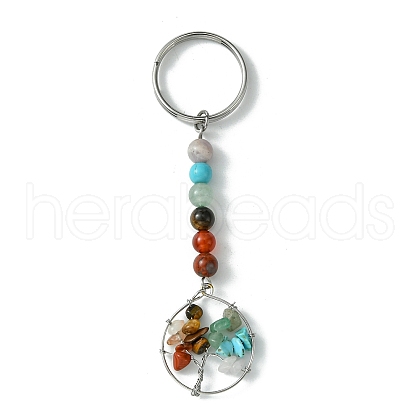 Gemstone Tree of Life Keychain KEYC-JKC00757-1