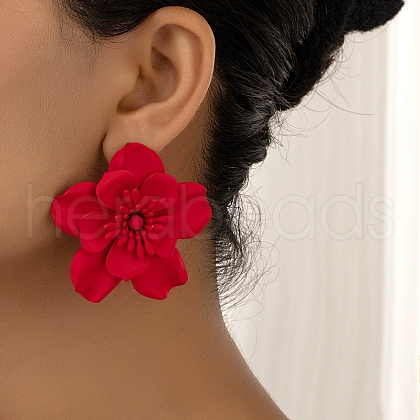 Alloy Stud Earrings EJEW-K304-04-1