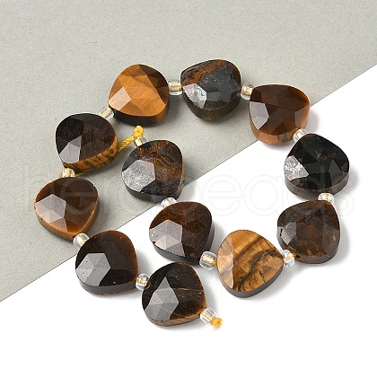 Natural Tiger Eye Beads Strands G-D316-A10-1