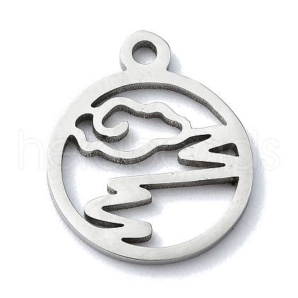 Non-Tarnish 304 Stainless Steel Charms STAS-C097-39P-1