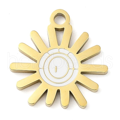 304 Stainless Steel Pendants STAS-F315-07G-01-1