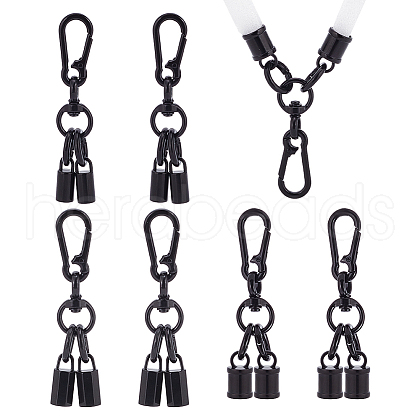 WADORN 6 Sets 3 Style Alloy Clasp Set PALLOY-WR0001-12-1