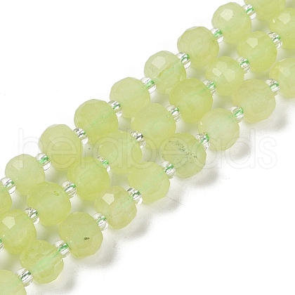 Natural Dyed White Jade Beads Strands G-H057-A22-09-1
