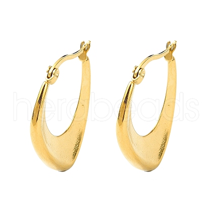 304 Stainless Steel Hoop Earrings EJEW-K271-02F-G-1