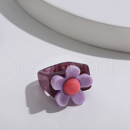 Resin Cuff Rings for Women FS-WG9F4B1-01-1
