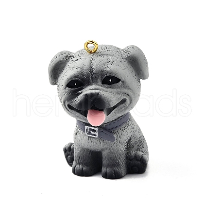 Cute Opaque Resin Pendants CRES-D310-02A-1