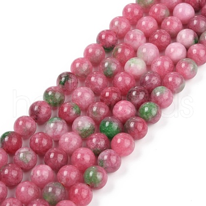 Natural White Jade Beads Strands G-B007-A03-1