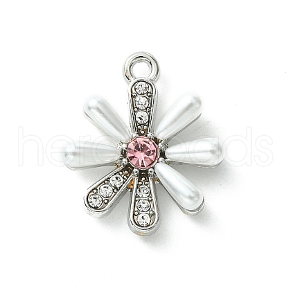 Alloy and Rhinestone Pendant FIND-Z045-01B-P-1