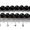 Natural Obsidian Bead Strands G-R173-6mm-02-3