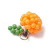 Glass Seed Beaded Pendants PALLOY-MZ00482-4