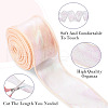  3 Rolls 3 Colors Flat Rainbow Color Organza Ribbon OCOR-TA0001-47-11