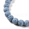 Synthetic Lava Rock Dyed Beads Strands G-H311-08B-06-4