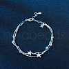 Brass Link Bracelet BJEW-BB45108-2