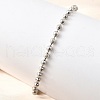 Brass Round Beads Slider Bracelets for Women BJEW-D317-13P-3