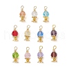 Imitation Austrian Crystal K9 Glass Pendants PALLOY-JF03567-1