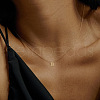 Brass Pendant Initial Necklaces for Women FS-WG1D7F7-15-2