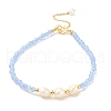 Mother's Day Jewellery Pearl Beaded Bracelets BJEW-E098-03G-1
