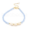 Pearl Beaded Bracelets BJEW-E098-03G-1