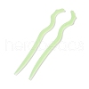 Opaque Acrylic Hair Sticks OHAR-C011-03G-1