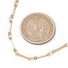 304 Stainless Steel Cuboid Bar Link Chain Necklaces for Women Men NJEW-JN05196-01-3