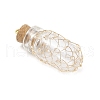 Glass Bottles Pendants PALLOY-JF03918-3