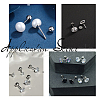 Beebeecraft 40Pcs 2 Styles 304 Stainless Steel Ear Nuts STAS-BBC0005-33-6