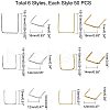Brass Square Buckle KK-PH0001-22-2