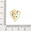 Brass Micro Pave Cubic Zirconia Pendants KK-D325-58G-02-3