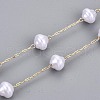 Handmade ABS Plastic Imitation Pearl Beads Chains CHC-T012-26LG-4