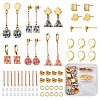 DIY Gemstone Dangle Earring Making Kits DIY-SZ0008-72-1