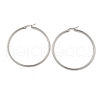 Tarnish Resistant 304 Stainless Steel Big Hoop Earrings EJEW-F105-04P-3